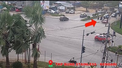 Perwira Polda Sultra Jadi Korban Tabrak Lari di Simpang McDonald,s Kendari