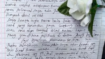 Sedih, Gadis Cantik di Konut Tinggalkan Sepucuk Surat Sebelum Bunuh Diri
