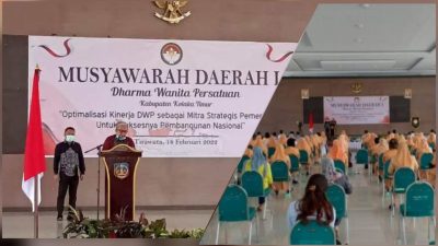 musda dharma Wanita Kabupaten Kolaka Timur di Aula Kantor Bupati Koltim