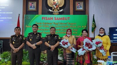 Pisah Sambut Kajati, Sarjono Bangga Pernah Mengabdi di Sultra