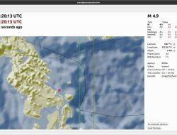 Breaking News: Gempa 4,9 SR, Berpusat di Laut Soropia