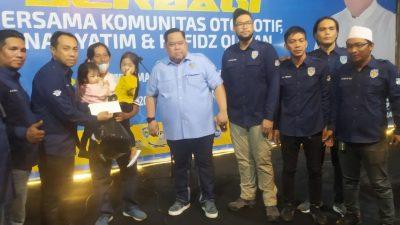 IMI Sultra Santuni Keluarga Alm Kuntet dan Beri Bantuan Anak Yatim