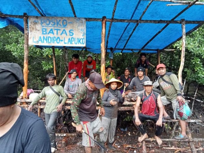 Babak Baru, Warga Landipo Buat Rumah Jaga Sebagai Bentuk Perlawanan ke Mafia