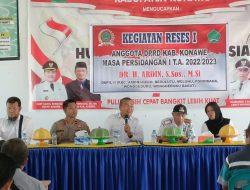 Ketua DPRD Konawe Jaring Aspirasi di Wonggeduku