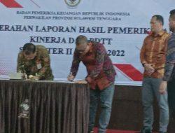 Dr. Ardin Terima LHP Kinerja dan PDTT dari BPK RI