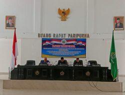 Dewan Gelar Paripurna Penyerahan Rekomendasi Hasil Bahasan LKPJ Bupati Konawe Tahun 2022