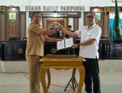 DPRD Konawe Gelar Rapat Paripurna Penyerahan Dua Ranperda Laporan Hasil Konsultasi Bapemperda