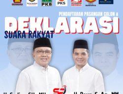 Pasangan Sudiro-Raup Siap Daftar di KPU Konawe Utara, Dikawal Ribuan Pendukung