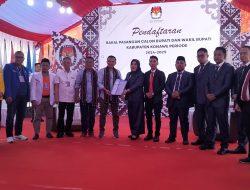 Balon Cabup dan Cawabup YA-SYAM Serahkan Berkas Pendaftaran ke KPU Konawe