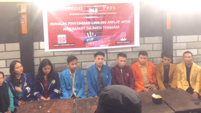 Korpus BEM se-Sultra Tuntut Bawaslu Selidiki Dugaan Uang Rp10 Juta dari Cagub ASR kepada Parah Kades