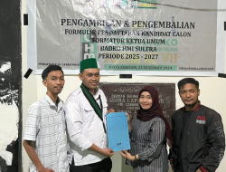 Caketum Badko HMI Sultra, Sarlan Lario Resmi Ambil Formulir Pendaftaran Menjelang Musda Ke-VII