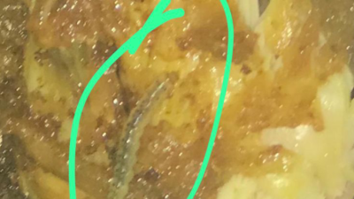 Ditemukan Ulat di Ayam Goreng, Konsumen Bebek Sakti Kendari Terkejut dan Kecewa