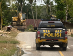 Polsek Kolono Gerak Cepat Bangun Jalur Alternatif, Akibat Jembatan Ambruk