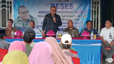 Dr Ardin Reses di Konawe, Serap Aspirasi dan Bantu Alat Pertanian untuk Warga Anggadola